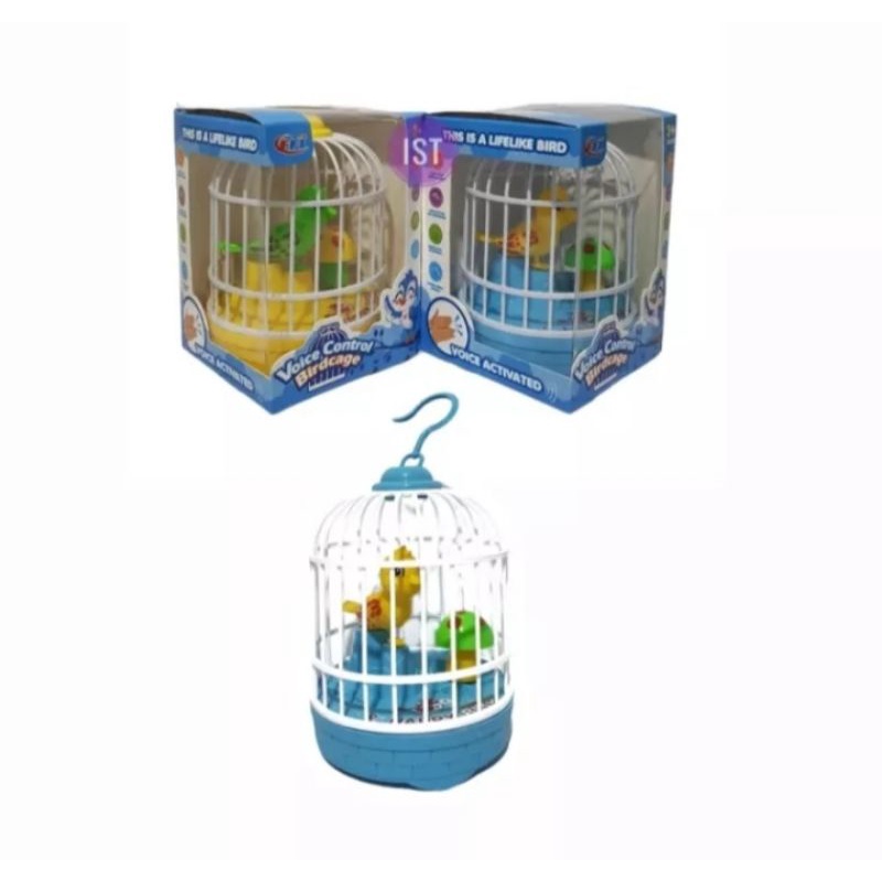 Mainan anak Burung Voice Control Birdcage FU1138/Mainan sangkar burung