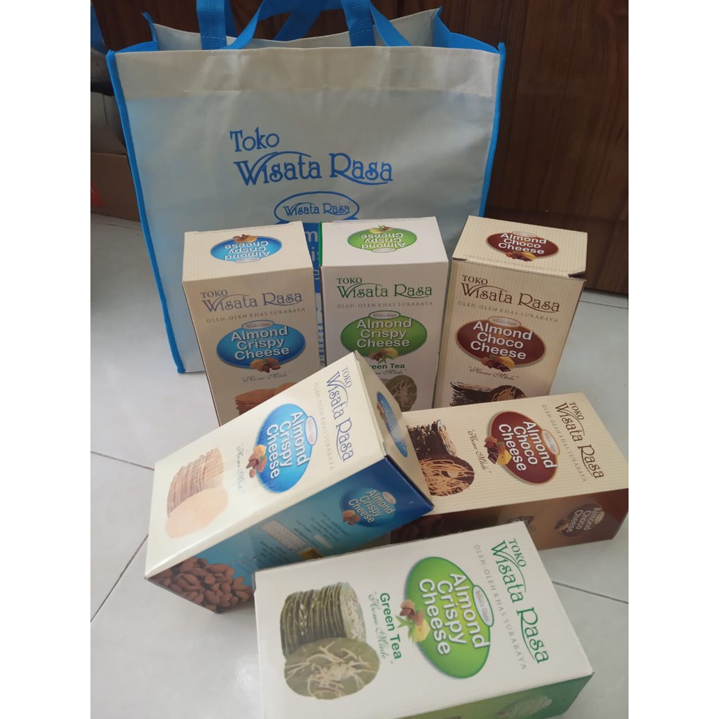 

Hantaran Kado Hampers isi 6 Almond Crispy Cheese 'Wisata Rasa'