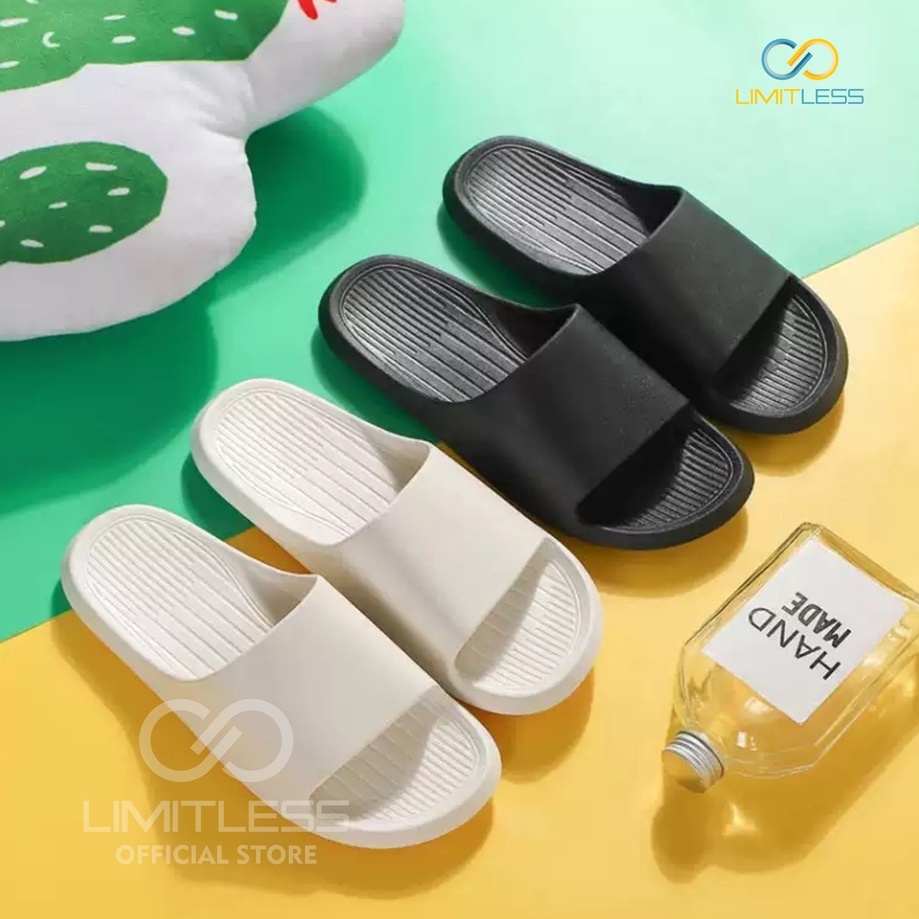 Sendal Wanita Limitless Selop Empuk Sandal Wanita Slop Korean Style Sandal Cewe Slip On Kamar Mandi Perempuan Murah