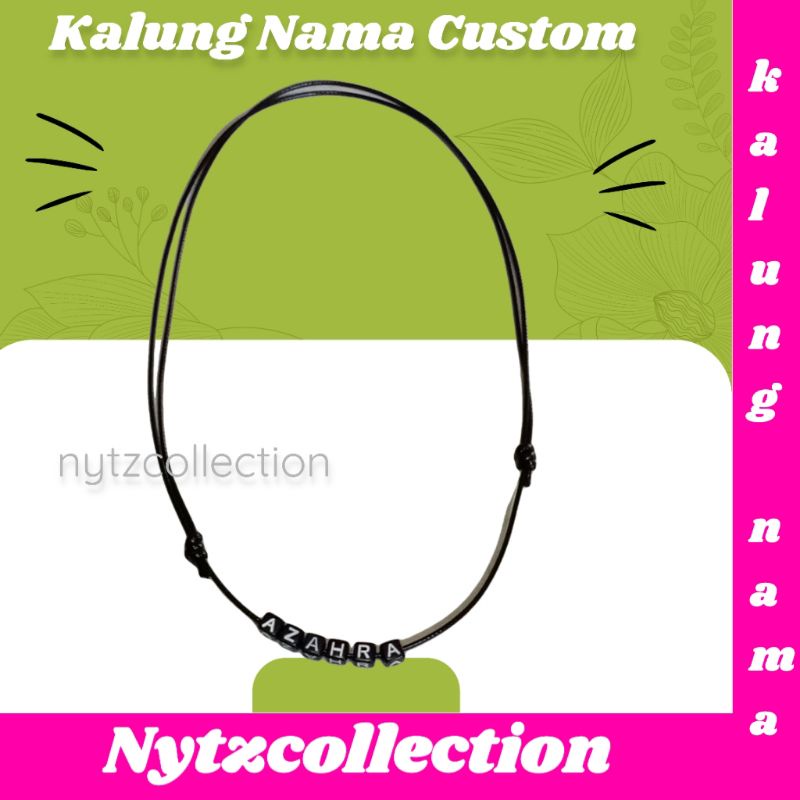 Kalung Nama Kalung Tali Korea