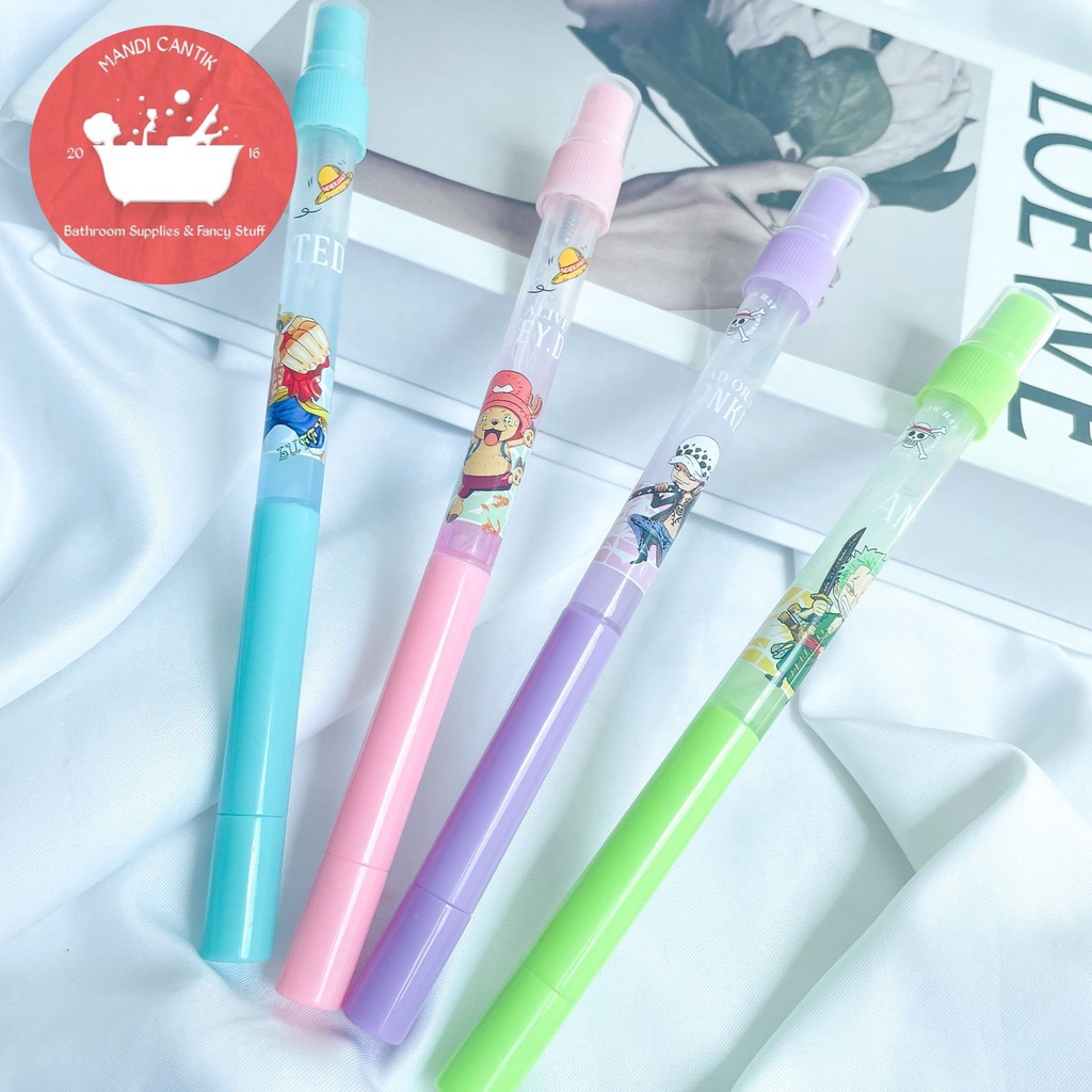 Jual Pulpen botol parfum anime One piece luffy zoro usopp alat tulis