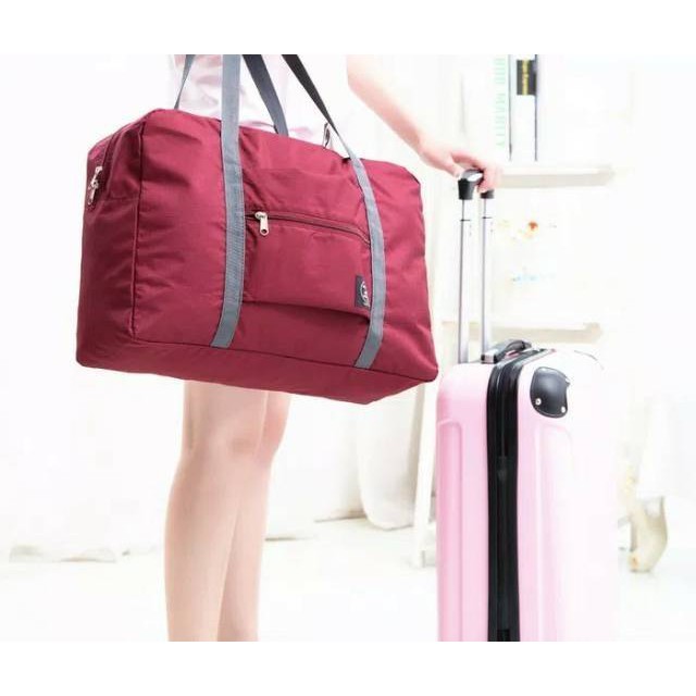 AGG-85 Korea easy travel bag foldable / Tas travel hand carry Murah