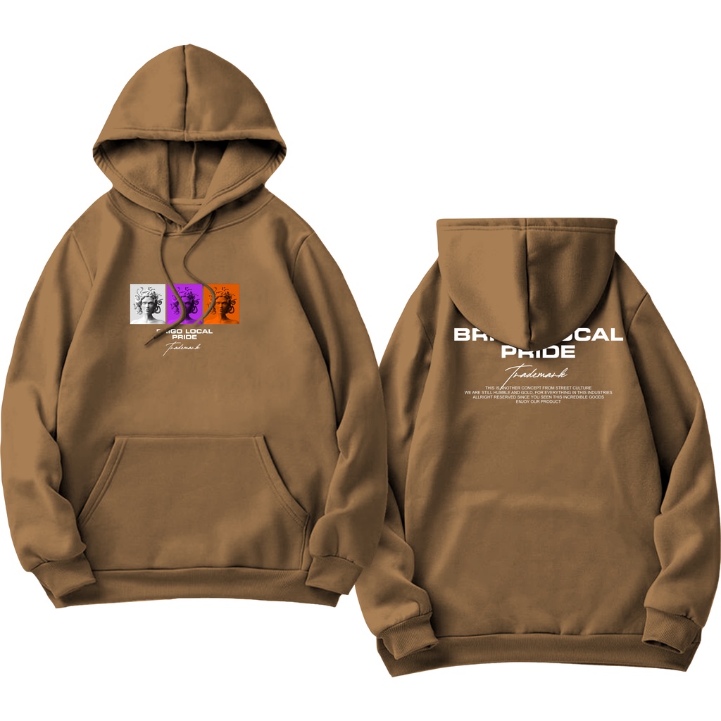 BRIGO Jumper Hoodie Snake Hair II Sweater Hoodie BRIGO Sablon DTF Fleece Cotton M-XXL (Pria &amp; Wanita) Free stiker&amp;Gantungan Kunci