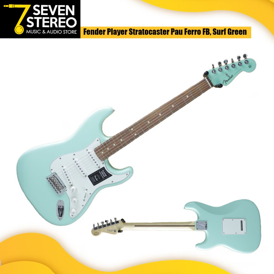Fender Ltd Ed Player Stratocaster Guitar Pau Ferro FB Surf Green