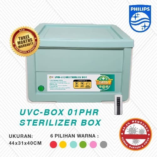 UV Box Sterilisasi / Box UV / UVC Sterilizer Box Remote Timer Dengan Lampu Philips