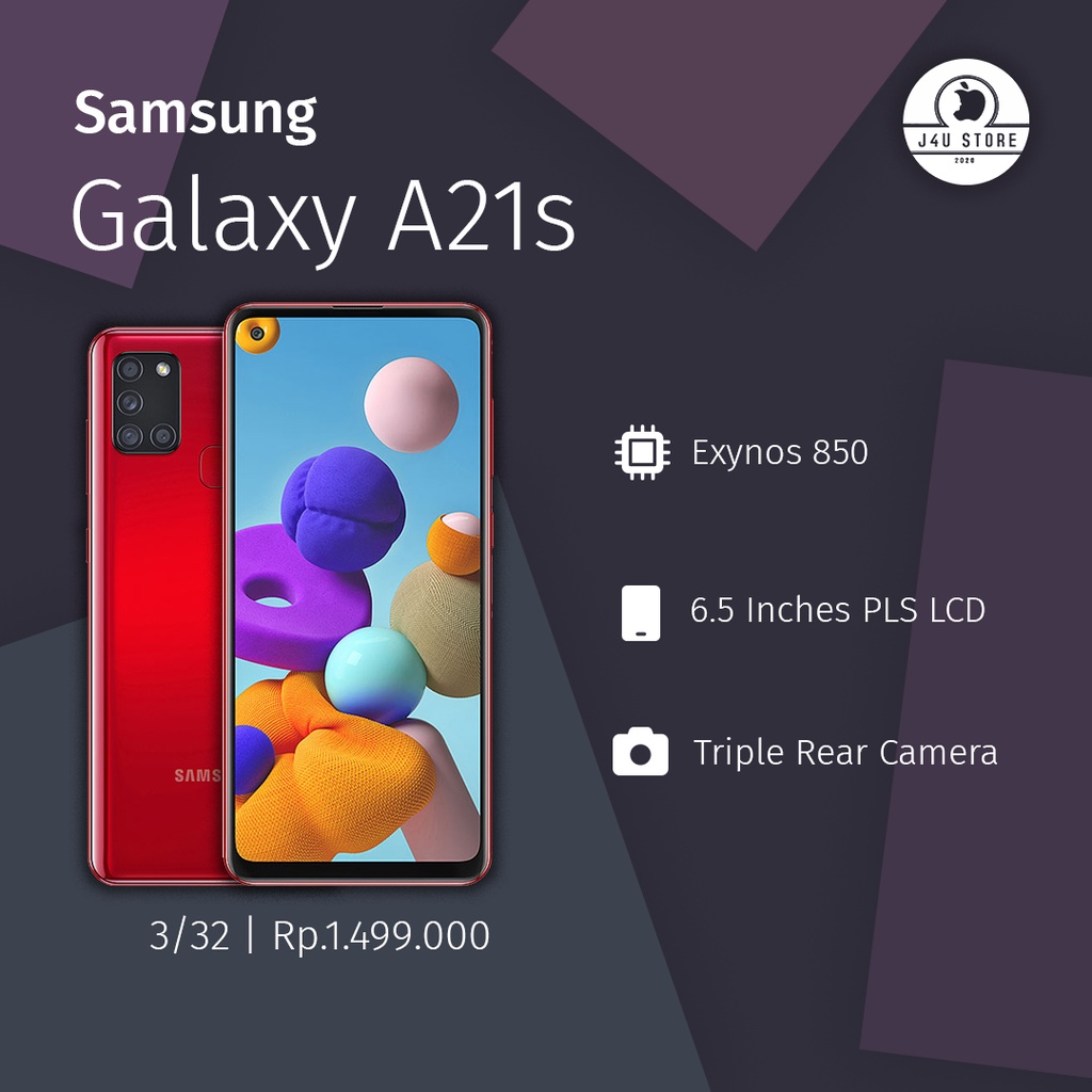 Samsung A21s 3/32 Second Fullset