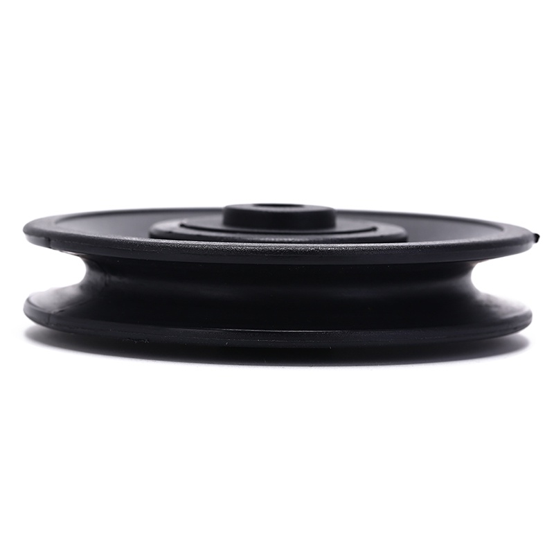 &lt; E2id &amp; &gt; 1pc Roda Bearing Pulley 90mm Warna Hitam Untuk gym