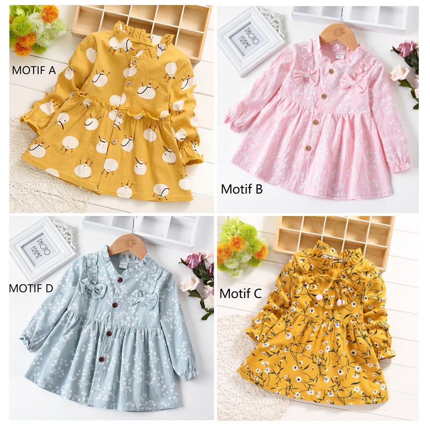 Dress Bayi Perempuan / Pakaian Bayi Perempuan / Baju Bayi Perempuan
