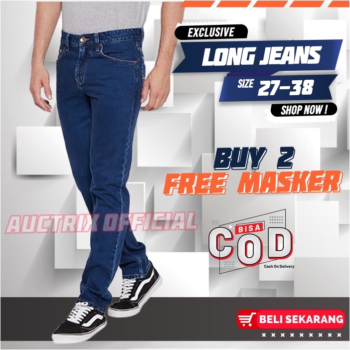 Celana Jeans Panjang Pria Dewasa Reguler Standar Distro Jins Laki laki Cowok Premium ORIGINAL Asli