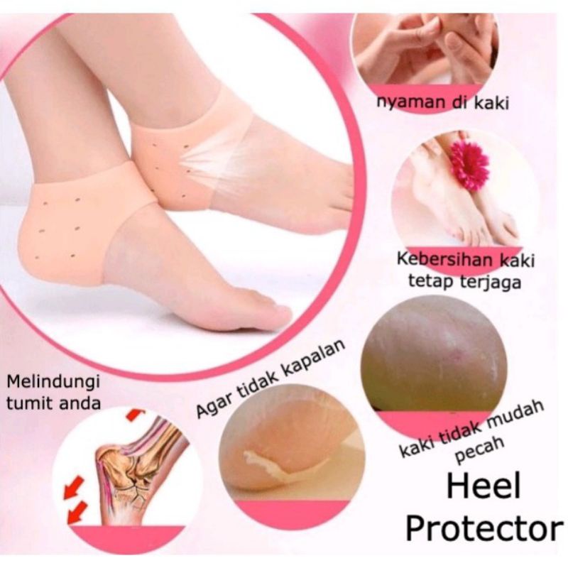 Pelindung Tumit Kaki Anti Lecet dan Anti Sakit / Gel Silikon Lembut Bantalan Alas Sepatu Anti Lecet