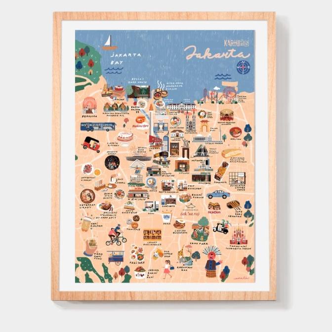 

@pasarkartupos Jakarta map A3 poster