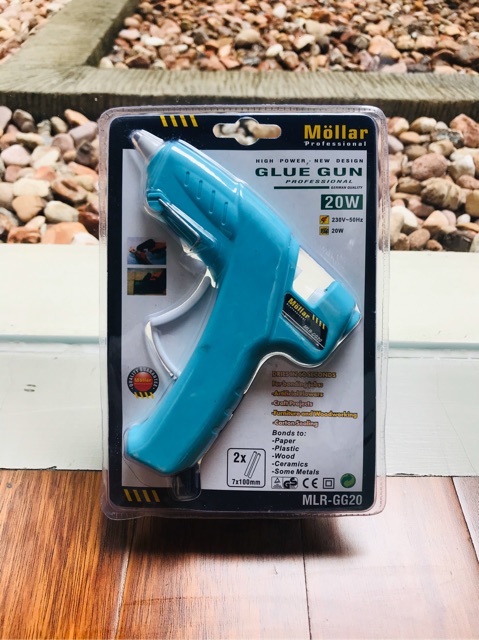 Alat Lem Tembak MOLLAR Kecil 20 watt - Mini Glue Gun for Small Glue Stick Lem Batang Lilin MLR-GG20