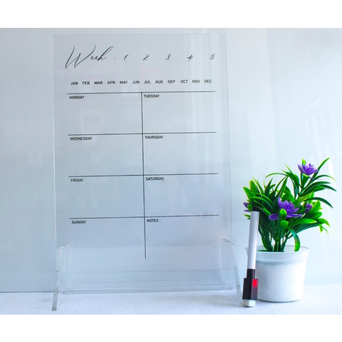 

[RESTOCK] WEEKLY ACRYLIC PLANNER - A4