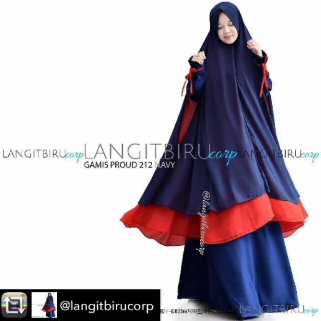 Gamis + khimar proud by Langit Biru Corp