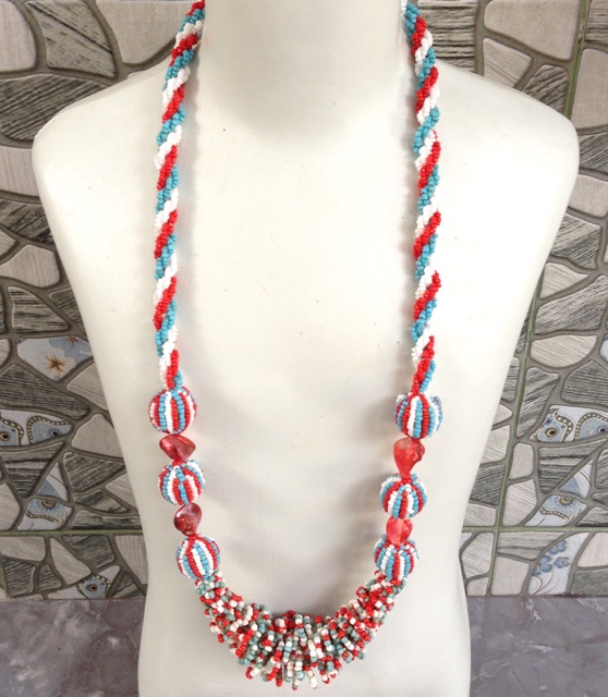 Kalung wanita manik-manik fashion wanita handmade bola-6