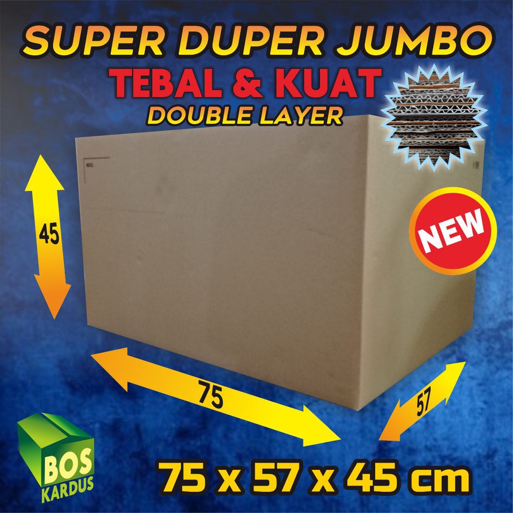 Kardus Bekas Kardus Jumbo Kardus Besar Kardus Packing Besar Kardus Pindahan Kardus Bekas Besar D22-75x57x45
