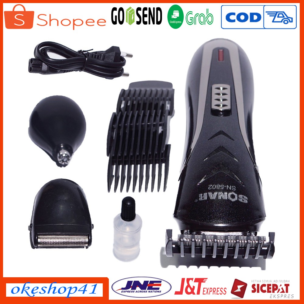 Alat Cukur Rambut Sonar SN 5802 Cukur Kumis Jenggot Bulu