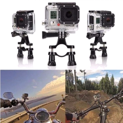 Bike Handle Bar Mount With 3-Way Adjustable Pivot for Xiaomi Yi/GOPRO HERO / XIAOMI YI / BRICA B-PRO