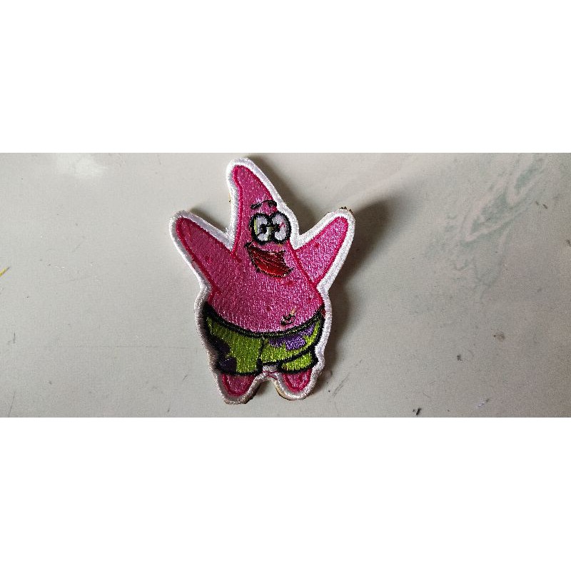 emblem patch bordir patrick star