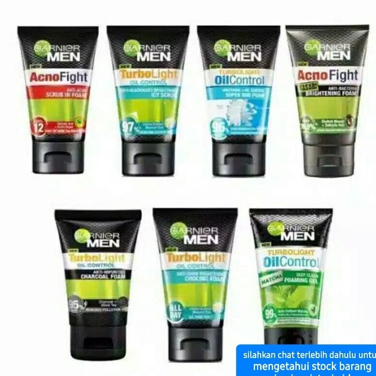 GARNIER MEN FACIAL WASH SCRUB SABUN WAJAH PEMBERSIH UNTUK COWOK 100ML