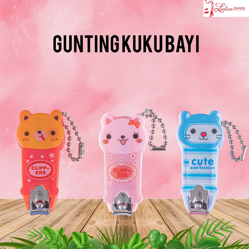 Gunting Kuku Motif Karakter / Gunting Kuku Bayi / Gunting Kuku Souvenir (3 warna)