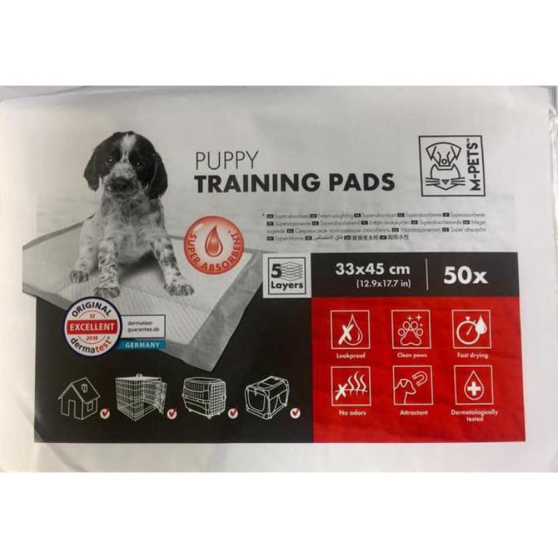 M-Pets Puppy Training Pads 33x45- 45x60/ Underpad Anjing Kucing