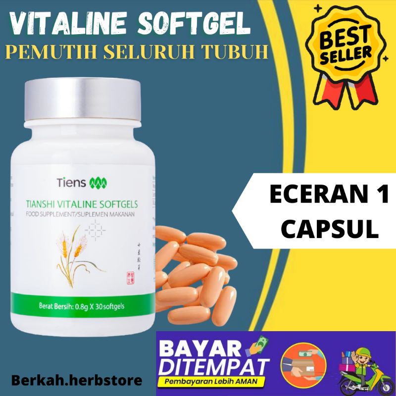 [COD] VITALINE SOFTGEL ECERAN|| PEMUTIH SELURUH TUBUH ALAMI||