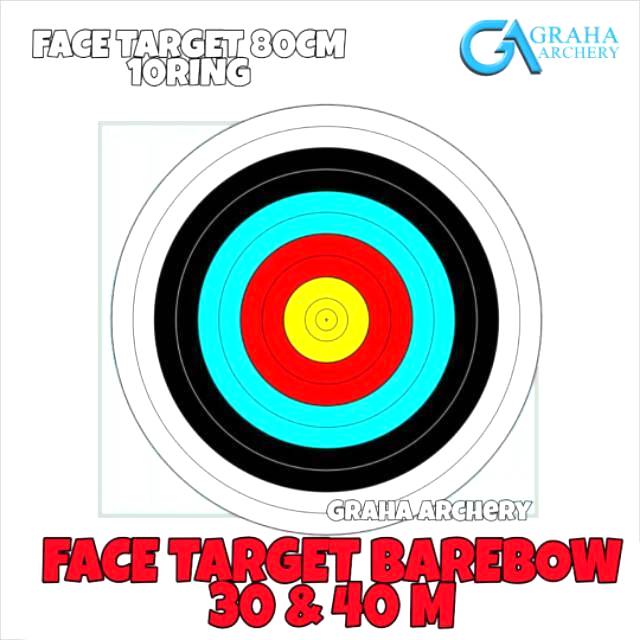 FACE TARGET 80 CM 10 RING