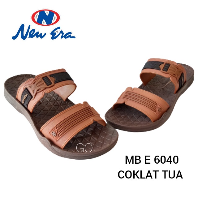 gos NEW ERA MB E 6040 Sandal Casual Pria GESPER Ban Dua Sandal Slop Laki-laki Anti Slip Original Sandal Gunung