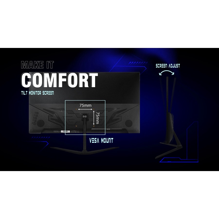 Monitor Led Cube Gaming 22&quot;Inch CG22BOW FullHD 75Hz 1080p HDMI / VGA