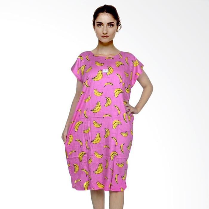 Promo gayalo_id Banana Midi Daster - Pink Terlaris
