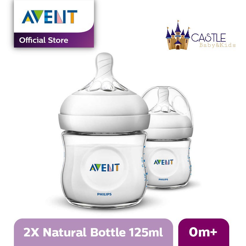 Castle - SCF690/23 Philips AVENT Natural Bottle 2.0 Twin 125ml