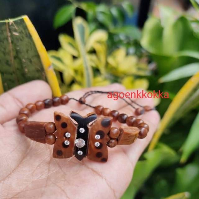 Gelang kokka kaukah mata kupu coklat