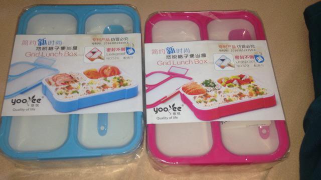 Yooyee Sekat 3 Besar Lunch Box Anti Tumpah