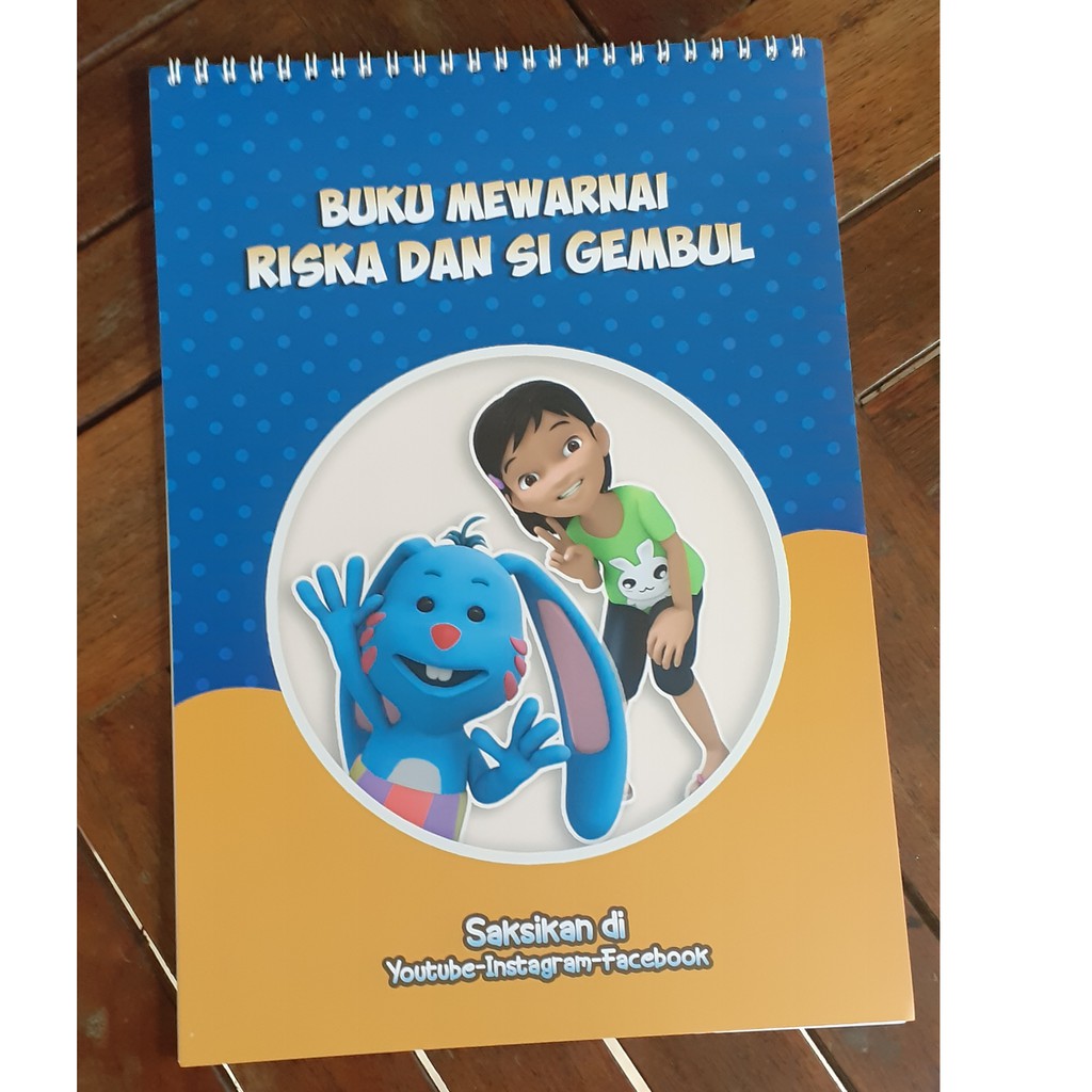 Buku Mewarnai Riska dan Si Gembul - Official Merchanise