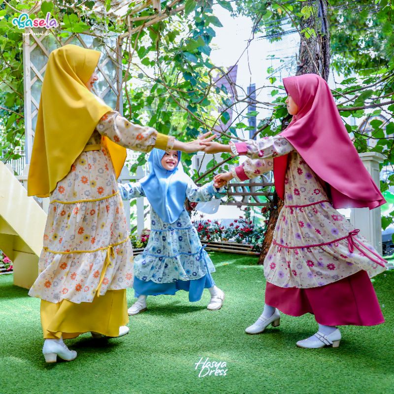 GAMIS ANAK DRESS ANAK HASYA DRESS ORIGINAL BASELA