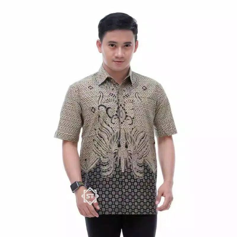 Hem batik lengan pendek size jumbo M L XL XXL 3XL 4XL 5XL