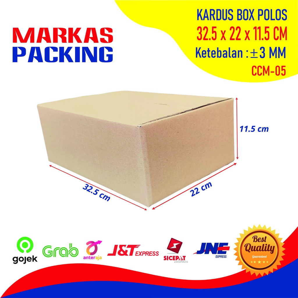 

Kardus Karton Box 32,5x22x11,5 CM Kotak Dus Packing Polos