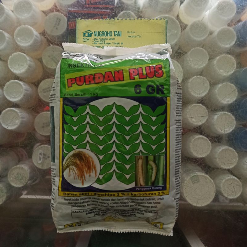 INSEKTISIDA TABUR PURDAN PLUS 6 GR 1 KG PENGENDALI SUNDEP DAN WERENG