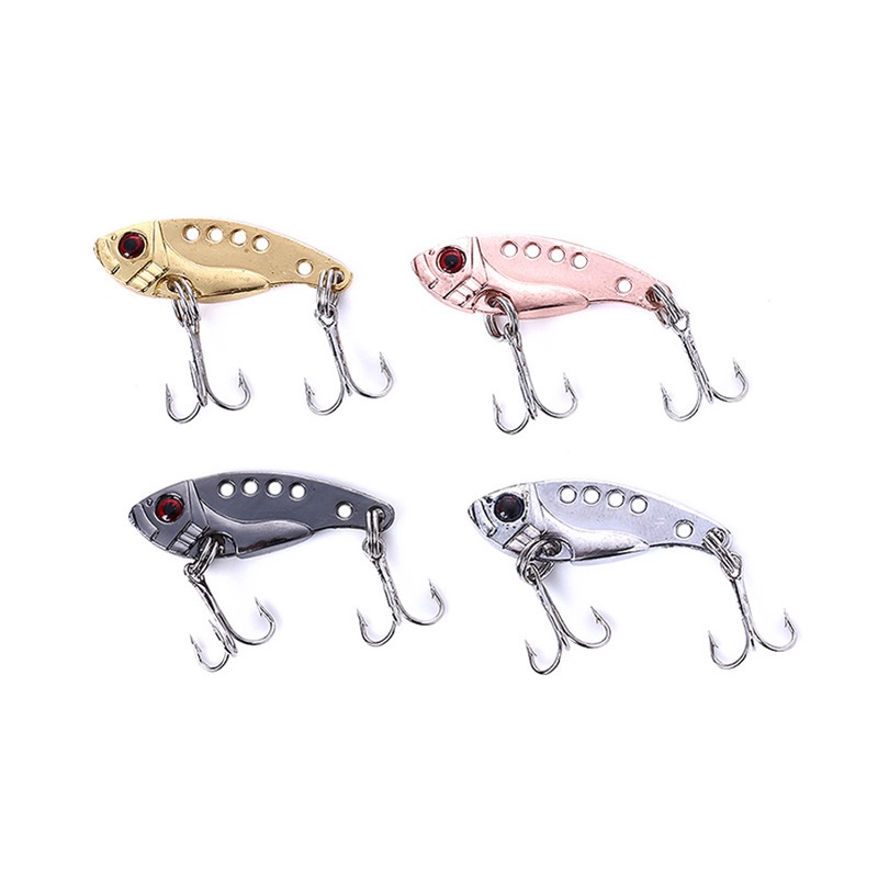 1pcs Mini Logam VIB Memancing Umpan 3.5cm 3.8g Swimbait Tenggelam Bass Wobbler Umpan Buatan Keras Jigging Tackle