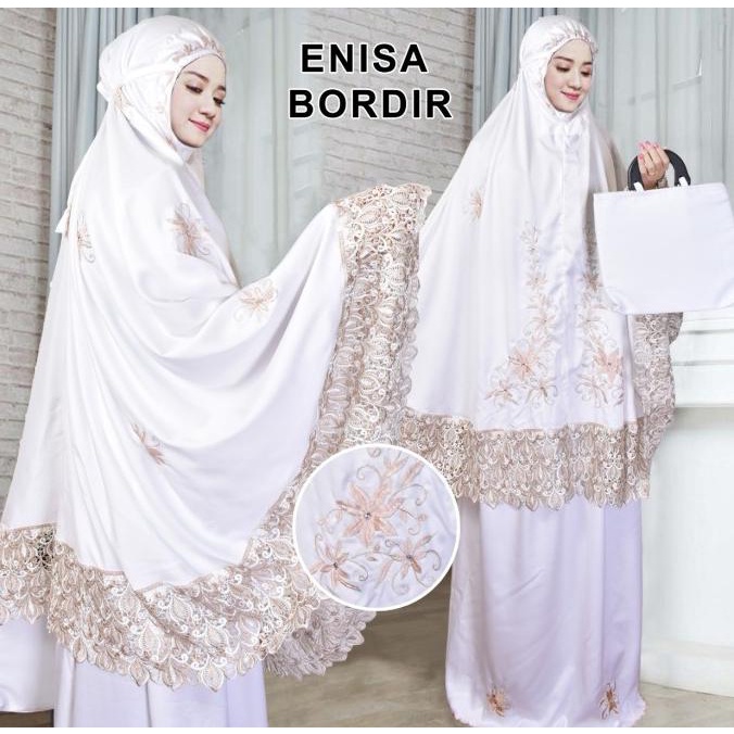 DIONISIA Enisa Mukena Luna Maya Dewasa Renda Bordir Terbaru 2020