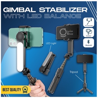 Tongsis Gimbal Stabilizer Bluetooth with LED Balance Video Photography