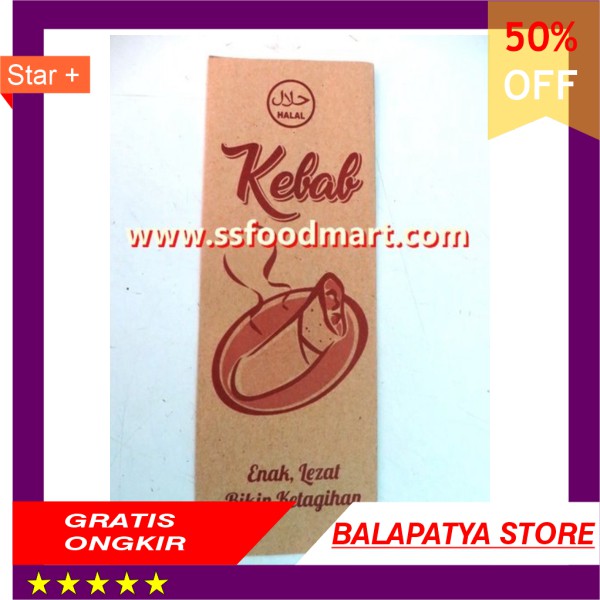 

PROMO !!! Kantong Kebab Besar isi 50 pcs