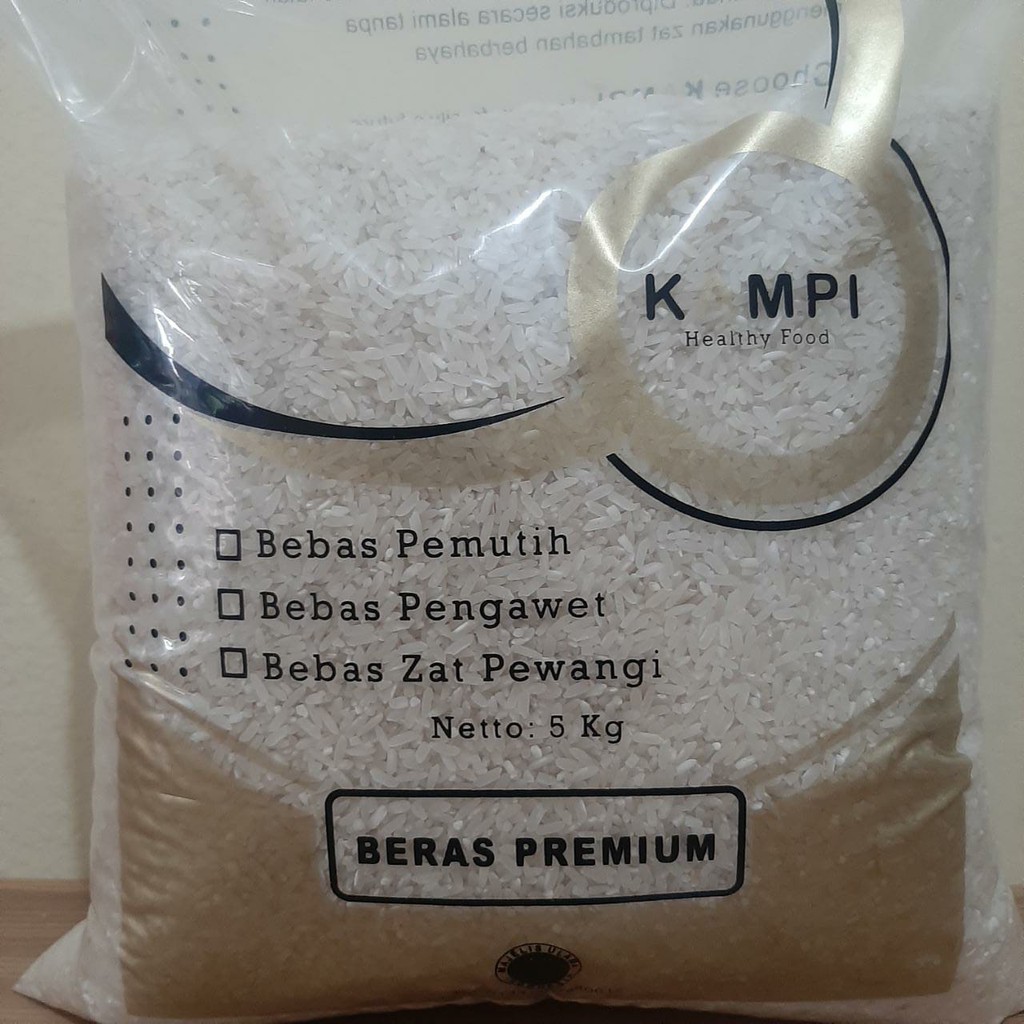 

Beras Premium Kualitas Organik 5kg Beras Pulen Selalu Fresh Kampi Premium Rice Healthy Food