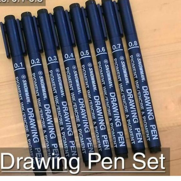 

(X39) Drawing pen Snowman 0,1 sampai 0,8 (harga per pcs) harga bersaing