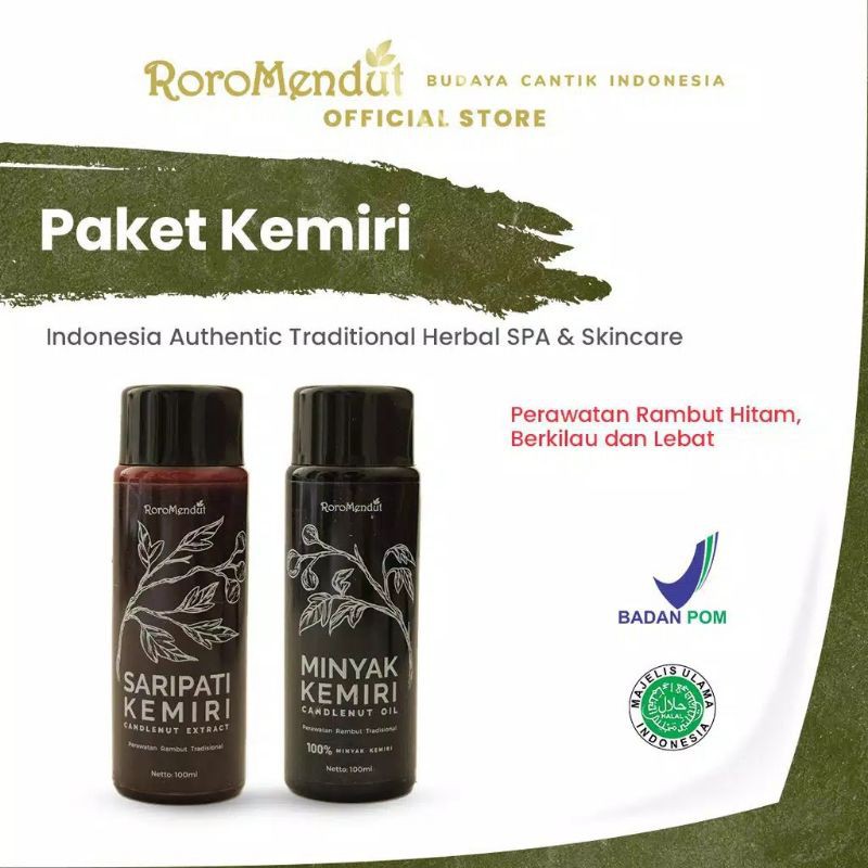 (PONTIANAK)minyak kemiri/saripati kemiri RORO MENDUT