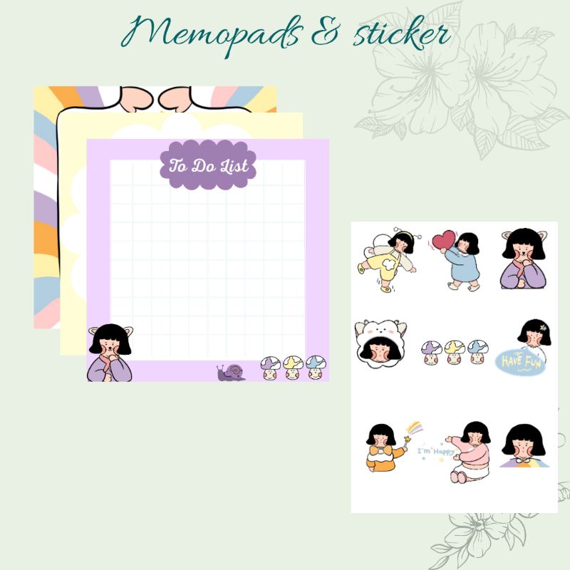 Memopads &amp; Sticker Cutie