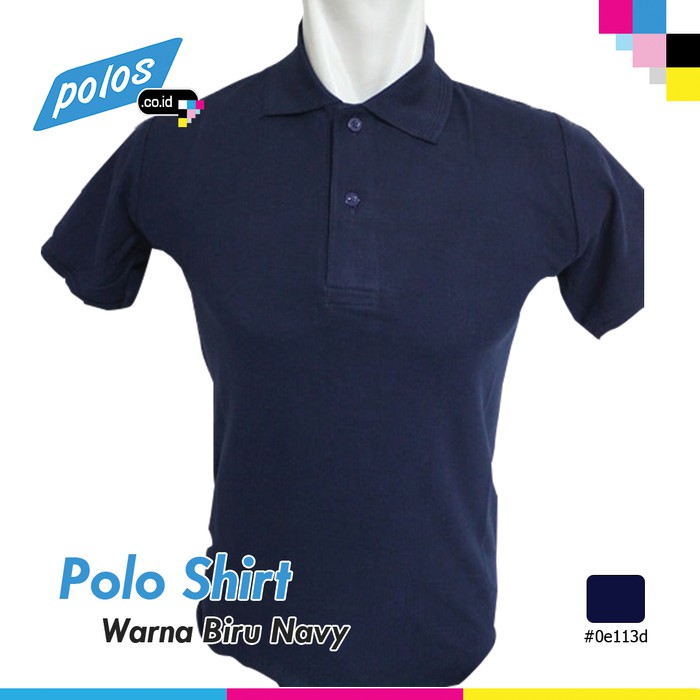 Kaos Polo Cotton Lacoste Pique Warna - XXL - Navy