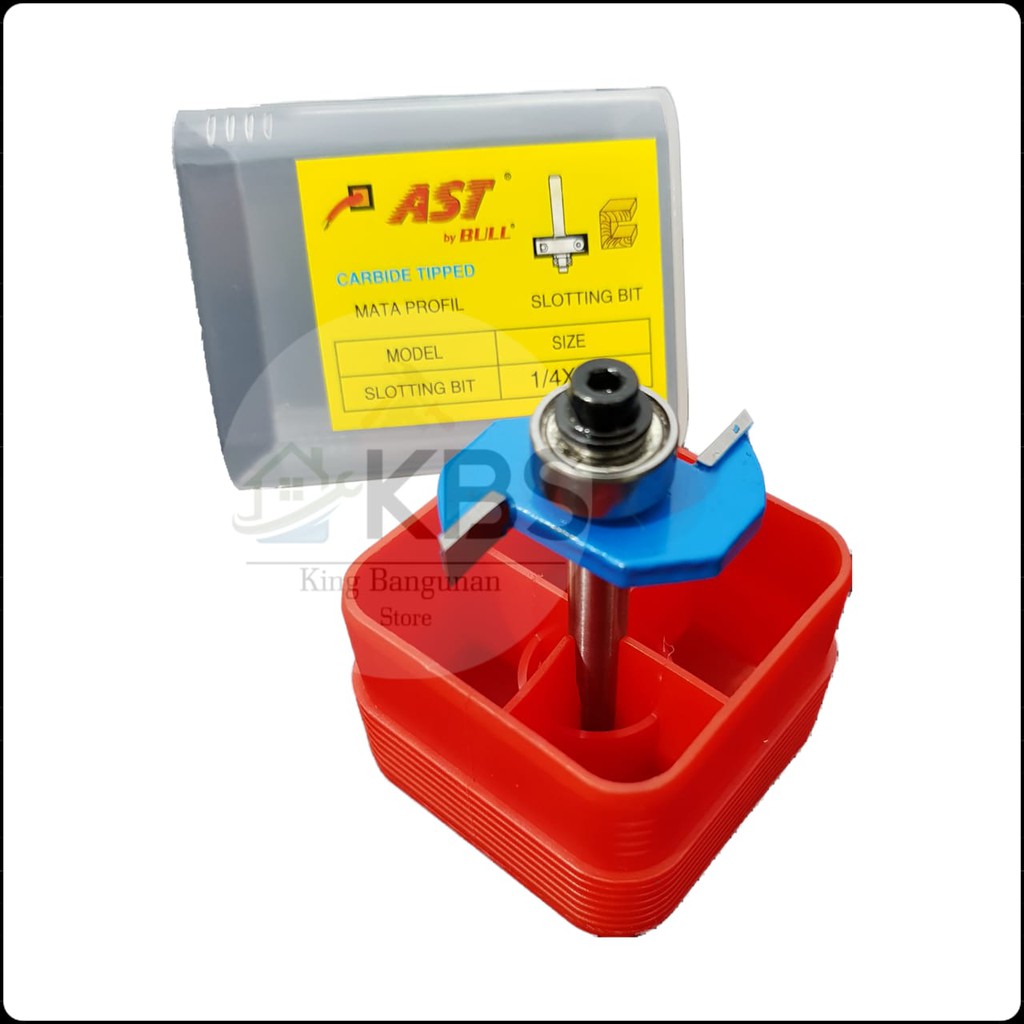 Mata Profil Trimmer Slotting 6 mm AST 1/4" Mata Router Profil Slothing