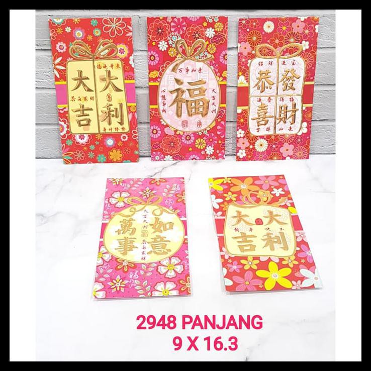 

Angpao Panjang Imlek Fuk 2948 Isi 6 Lembar